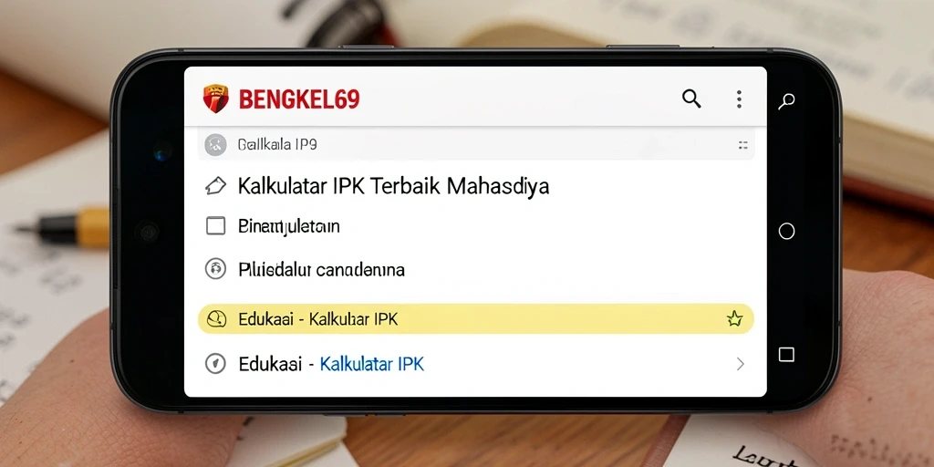 Antarmuka BENGKEL69 menampilkan fitur Kalkulator IPK yang intuitif.