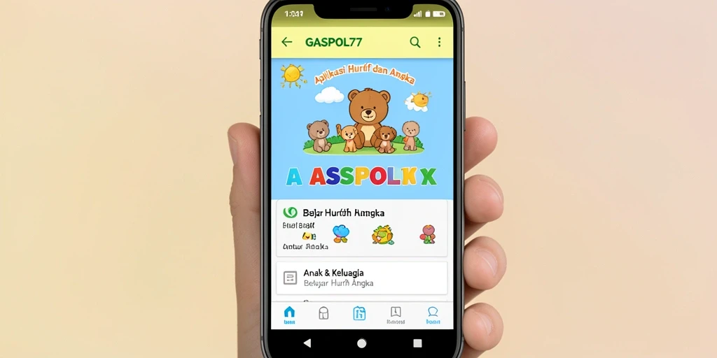 Tampilan antarmuka GASPOL77 yang menarik dan interaktif.