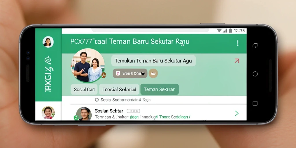 Antarmuka pengguna <strong>PCX777</strong> yang menarik dan interaktif.