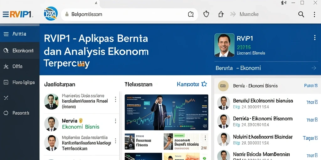 Tampilan antarmuka utama RVIP1 yang menarik dan informatif.