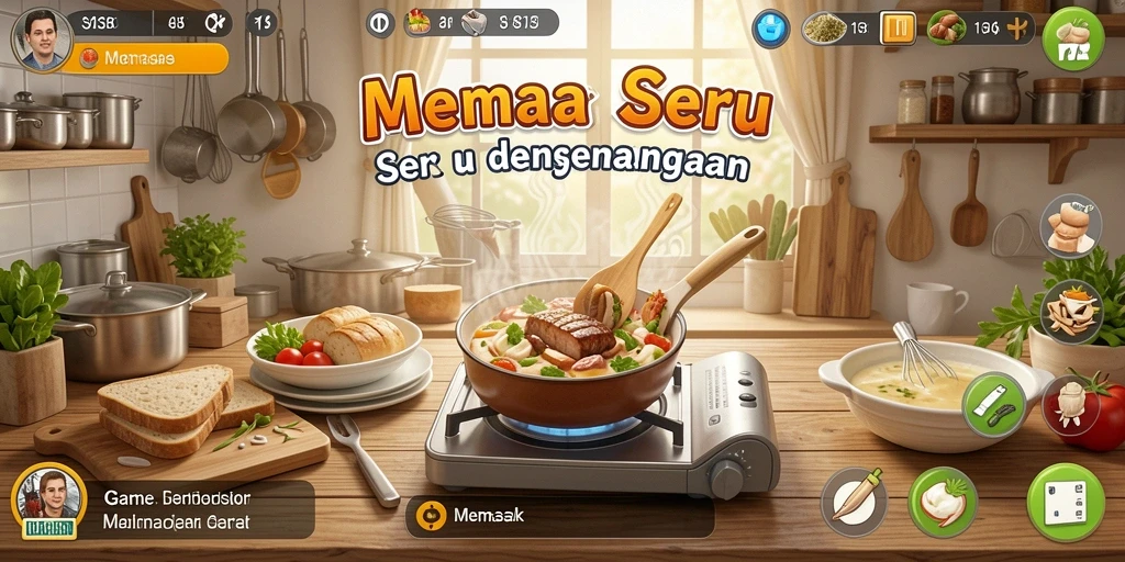 Tampilan antarmuka S13 saat memasak hidangan lezat.