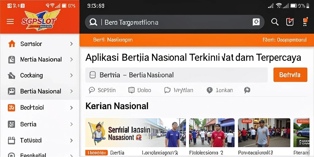 Tampilan antarmuka SGPSLOT yang sederhana dan informatif.