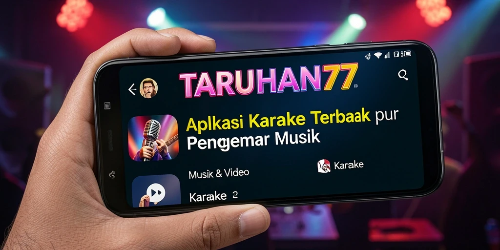 Antarmuka TARUHAN77 yang intuitif untuk pengalaman karaoke yang menyenangkan.